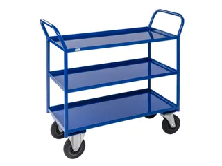 Etagewagen,Draagverm. 400Kg,3Etage(S),Staaletage,Blauw - 1