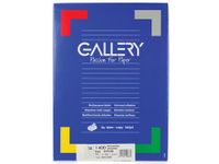 Gallery Witte Etiketten 99.1x38.1 mm Ronde Hoeken