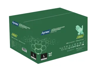 Handschoen Hynex nitril Maat L groen 3.5gr 100 stuks - 4
