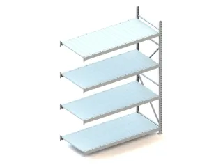 Breedvakstelling Aanbouwveld Hxbxd 2500x1851x800mm 4 Stalen Legborden - 1