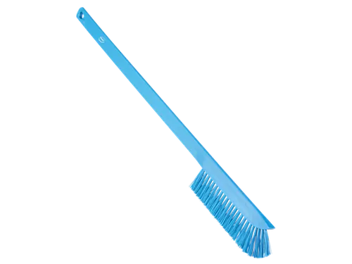 Vikan Hygiene precisieborstel lange steel 600mm medium vezels Blauw