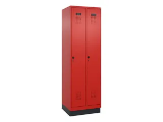 locker,HxBxD 1950x600x500mm,2vak,vak B 300mm,draaigrendel,sokkel - 3