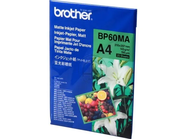 Brother BP60MA mat inkjet fotopapier A4 145 grams 25 vel