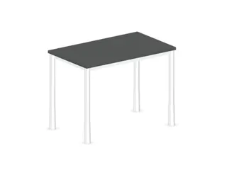 In hoogte verstelbaar bureau,HxBxD 720-840x1000x600mm,MS-donkergrijs - 2