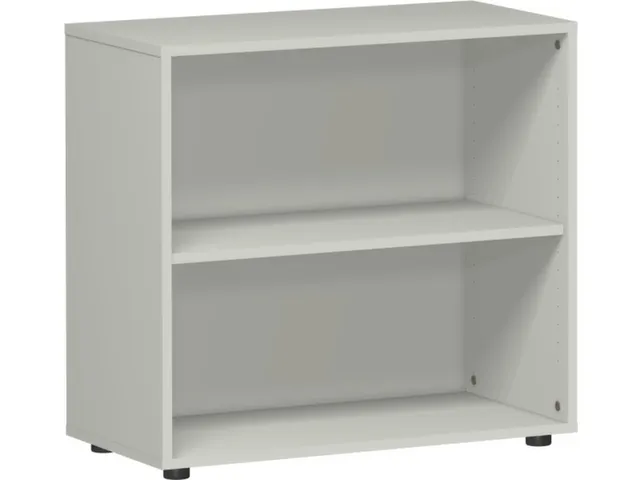 kantoorstelling HxBxD 752x800x400mm 2 OH 1xhouten vloer grijs