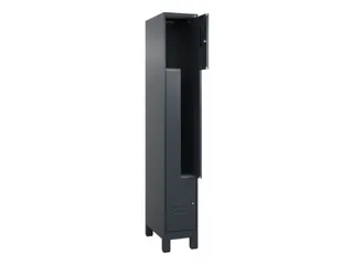 Z-garderobekast,HxBxD 1950x300x500mm,vak B 150/300mm,cil.-slot,voeten - 2