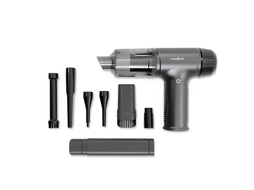 Handstofzuiger / luchtblazer Nedis 90W oplaadbaar zwart
