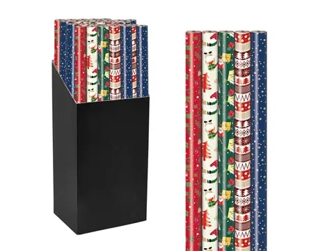 Geschenkpapier Kerst Mix 70cmx2m assorti