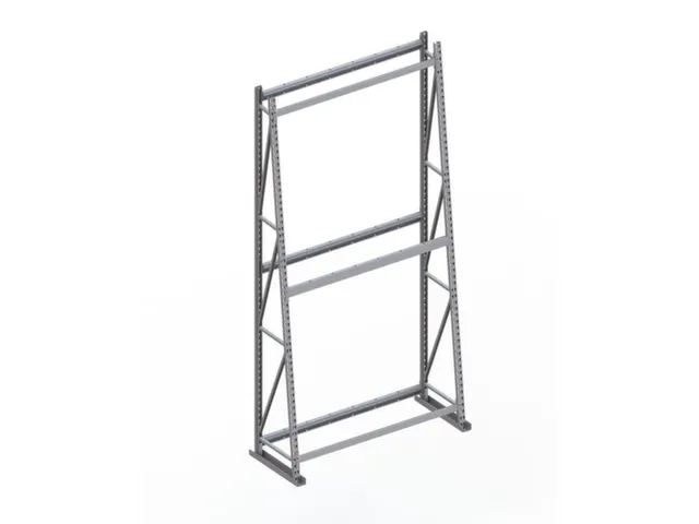magazijnrek voor profielen,grondveld,eenzijdig,HxBxD 3000x1400x500mm