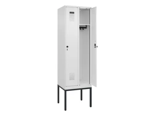locker,HxBxD 2120x600x500mm,2vak,vak B 300mm,draaigrendel