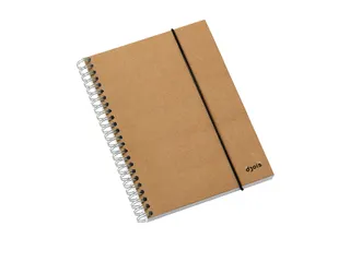Notitieboek Kraft Line A5 140blz spiraal lijn - 1