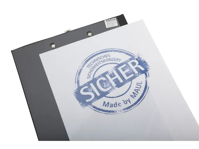 Porte-bloc MAUL A4 portrait + pochette PVC noir