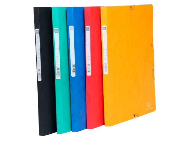 Elastomap 3 kleppen "Scotten" in glanskarton 400gm² A4 Assorti