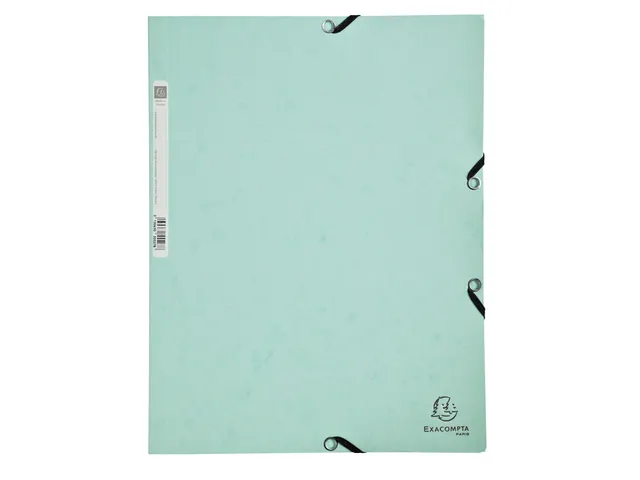 Elastomap Exacompta aquarel A4 3 kleppen 400gr glanskarton groen