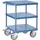 Tafelwagen 2416B 500kg 600x600mm 3 etages staalplaat Ral5007