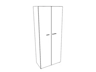 kantoorkast,HxBxD 2140x860x450mm,4xhouten vloer,5ordnerhoogte,romp wit - 2