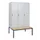 locker met bank,HxBxD 1950x1200x815mm,3vak,vak B 400mm,draaigrendel