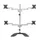 Monitorarm 4 Schermen tot 32 inch