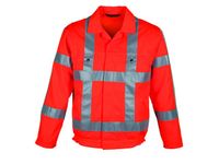 Werkjas 5132 Fluororanje Maat 54