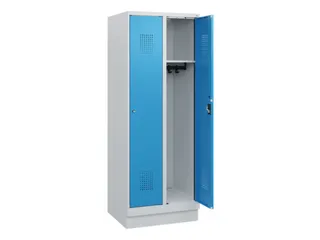 schoollocker,HxBxD 1630x600x500mm,2vak,vak B 300mm,cil.-slot,sokkel - 1