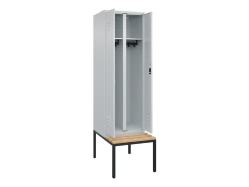 locker voor scheiding van kleding,HxBxD 2120x600x815mm,2vak
