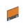 baliepaneel,v. bureau,aanbouw links,B 600mm,MS-donkergrijs,BN3005-geel