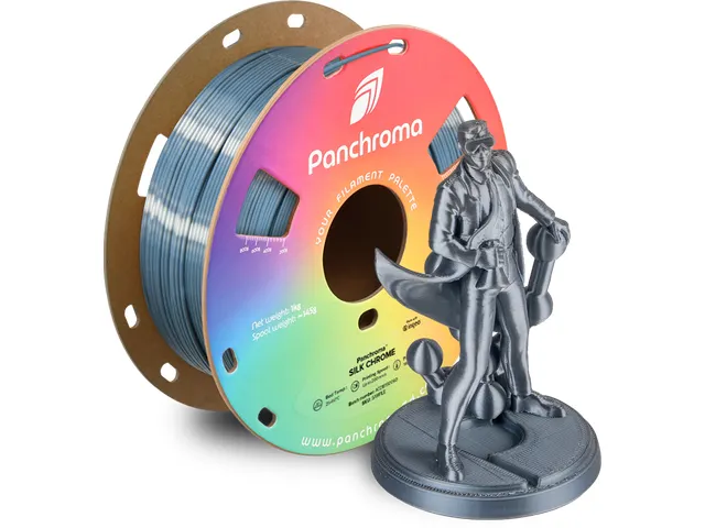 Polymaker 3D printer Filament Panchroma PLA Silk 1,75mm Chrome 1kg
