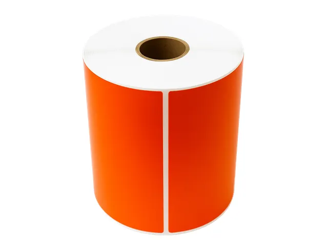 Etiquette d'expédition colorée rouleau 102x152mm Orange 2800pcs