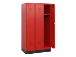 schoollocker,HxBxD 1630x900x500mm,3vak,vak B 300mm,cil.-slot,sokkel