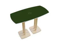 Tonvormige statafel Woody 110x150x75cm Groen Natuur 2 schotelvoeten