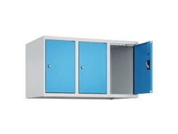 opzetkast,v. locker,3vak.,vak B 300mm,HxBxD 500x900x500mm,cilinderslot