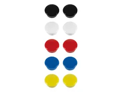 Magneet Westcott assorti pak à 10st. Ø 15x8mm, 100g