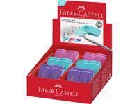 Gum Faber-Castell mini Pearl assorti PVC-vrij display 24 stuks