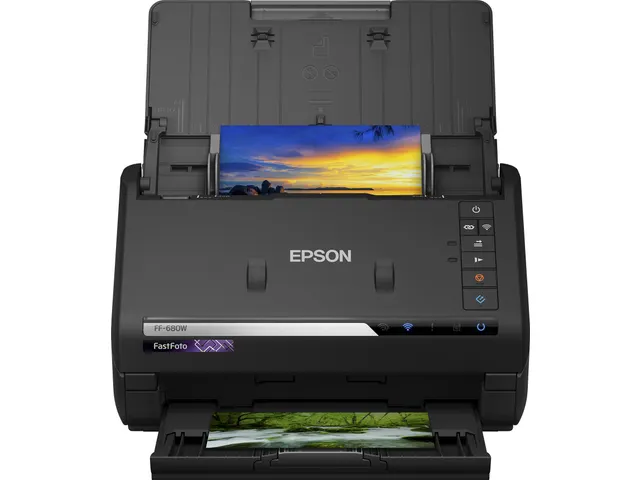 Epson FastFoto FF-680W Scanner Zwart