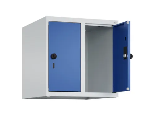opzetkast,v. locker,2vak.,vak B 250mm,HxBxD 500x500x500mm,vleugeldeur
