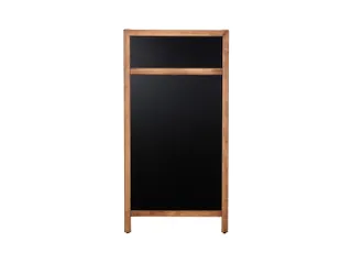 Europel Krijtstoepbord met Topbord 660 x 1280 mm DELUX Natural - 1