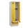 locker met bank,HxBxD 1950x600x815mm,2vak,vak B 300mm,cilinderslot