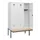 locker met bank,HxBxD 1950x1200x815mm,3vak,vak B 400mm,cilinderslot