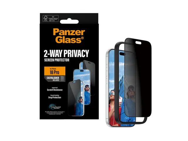 PanzerGlass 2-Way Privacy Screen Protector iPhone 2026 Pro | Ultra-