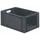 Euronorm-stapelbak 51liter Grijs 270x600x400mm Wanden/bodem Gesloten