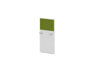 baliepaneel,v. bureau,aanbouw links,B 600mm,Bl-wit,BN7048-groen - 1