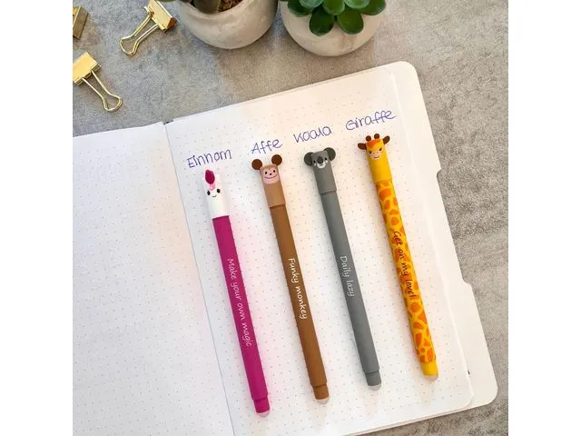 Stylo gel Eberhard Faber Animal Erase-It Girafe couleur d'écriture :