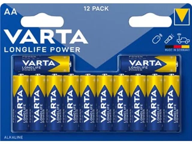 batterij Longlife Power AA, blister van 12 stuks