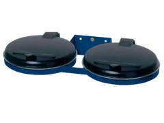Dubbele Afvalverzamelaars Wandhouder 800x530mm 120 Liter Blauw