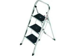 vouwtrapje,3treden m. antislipmatten,bordes H 690mm - 2
