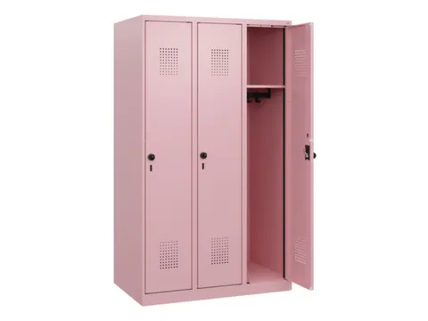 schoollocker,HxBxD 1530x900x500mm,3vak,vak B 300mm,draaigrendel