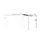 Bureau Linesto N4 aanbouwtafel 120x60cm krijtwit 25mm wit