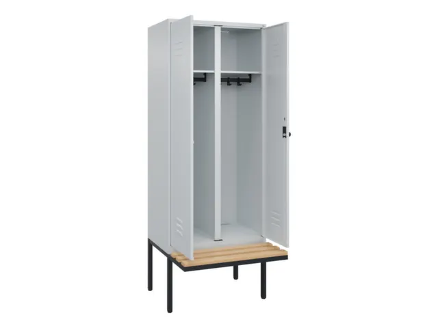 locker voor scheiding van kleding,HxBxD 2120x800x815mm,2vak