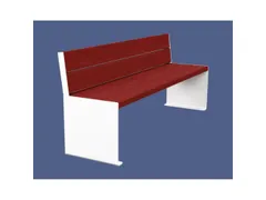 zitbank,B 1200mm,3latten,hout-zitting Mahonie,zitting H 450mm