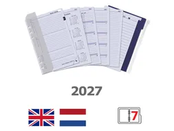 Agendavulling 2027 Kalpa A5 jaardoos 7dagen/2pagina's